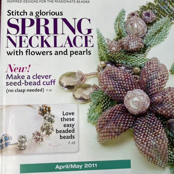Beadwork Magazine Jewelry Crafting Book u April May 2011  Vol 14  No 3 - Picture 3 of 8